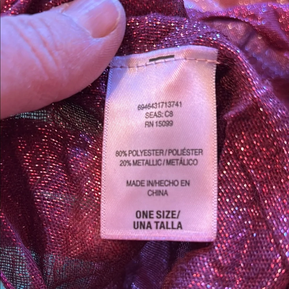 NWOT Elegant Pink infinity Scarf